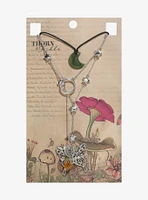 Thorn & Fable Moon Butterfly Lariat Necklace Set