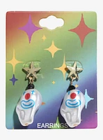 Pearlescent Clown Star Earrings