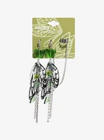 Thorn & Fable Butterfly Wing Chain Cuff Earrings