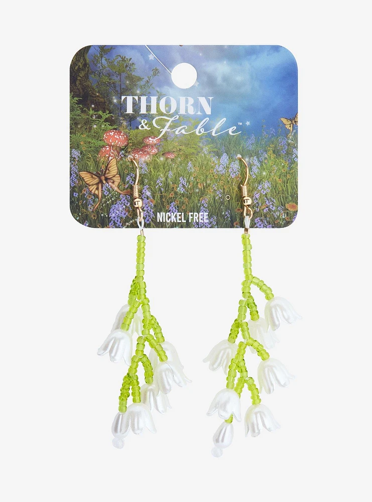 Thorn & Fable Flower Bunch Bead Drop Earrings