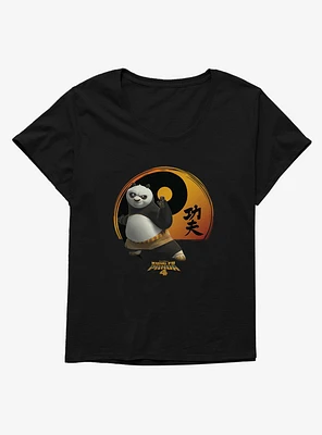 Kung Fu Panda 4 Yin And Yang Symbol Girls T-Shirt Plus