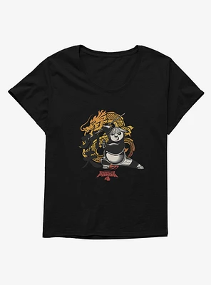Kung Fu Panda 4 The Dragon Warrior Girls T-Shirt Plus