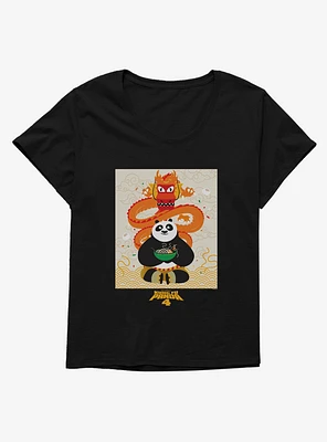 Kung Fu Panda 4 Noodles Girls T-Shirt Plus