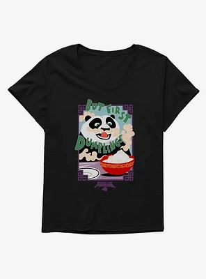 Kung Fu Panda 4 But First Dumplings Girls T-Shirt Plus