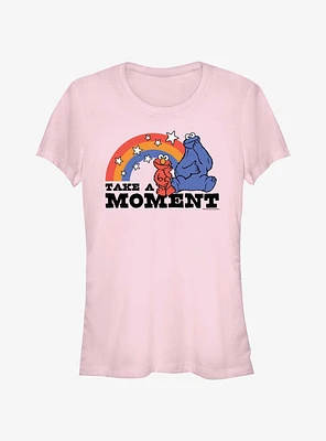Sesame Street Take A Moment Elmo and Cookie Monster Girls T-Shirt