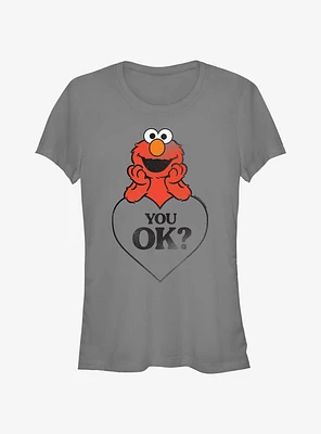 Sesame Street Elmo You Ok Heart Girls T-Shirt