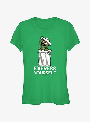 Sesame Street Oscar the Grouch Express Yourself Girls T-Shirt