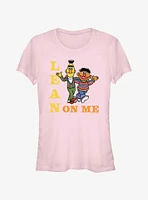 Sesame Street Lean On Me Bert and Ernie Girls T-Shirt