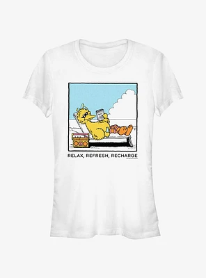 Sesame Street Big Bird Relax Refresh Recharge Girls T-Shirt