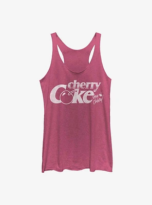 Coca-Cola Very Cherry Light Girls Raw Edge Tank