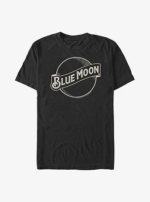 Blue Moon Outline Logo T-Shirt