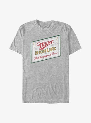 Coors Miller High Life Label T-Shirt