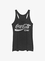 Coca-Cola Two Coke Logos Girls Raw Edge Tank