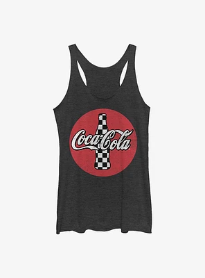 Coca-Cola Checkered Coke Girls Raw Edge Tank