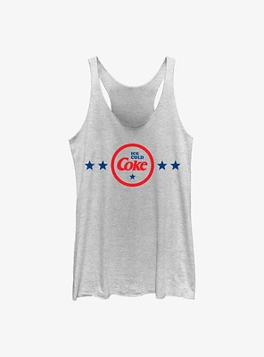 Coca-Cola Ice Cold Coke Badge Girls Raw Edge Tank