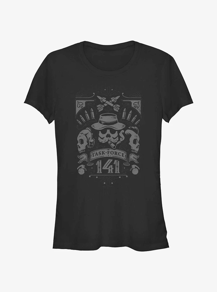 Call of Duty Task Force 141 Skulls Girls T-Shirt