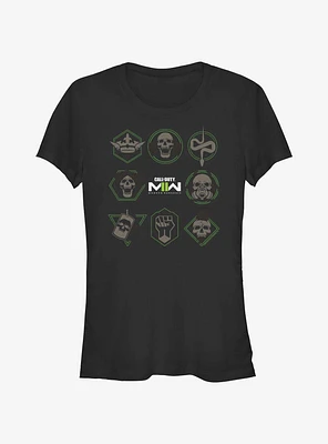 Call of Duty Perks Icon Box Girls T-Shirt