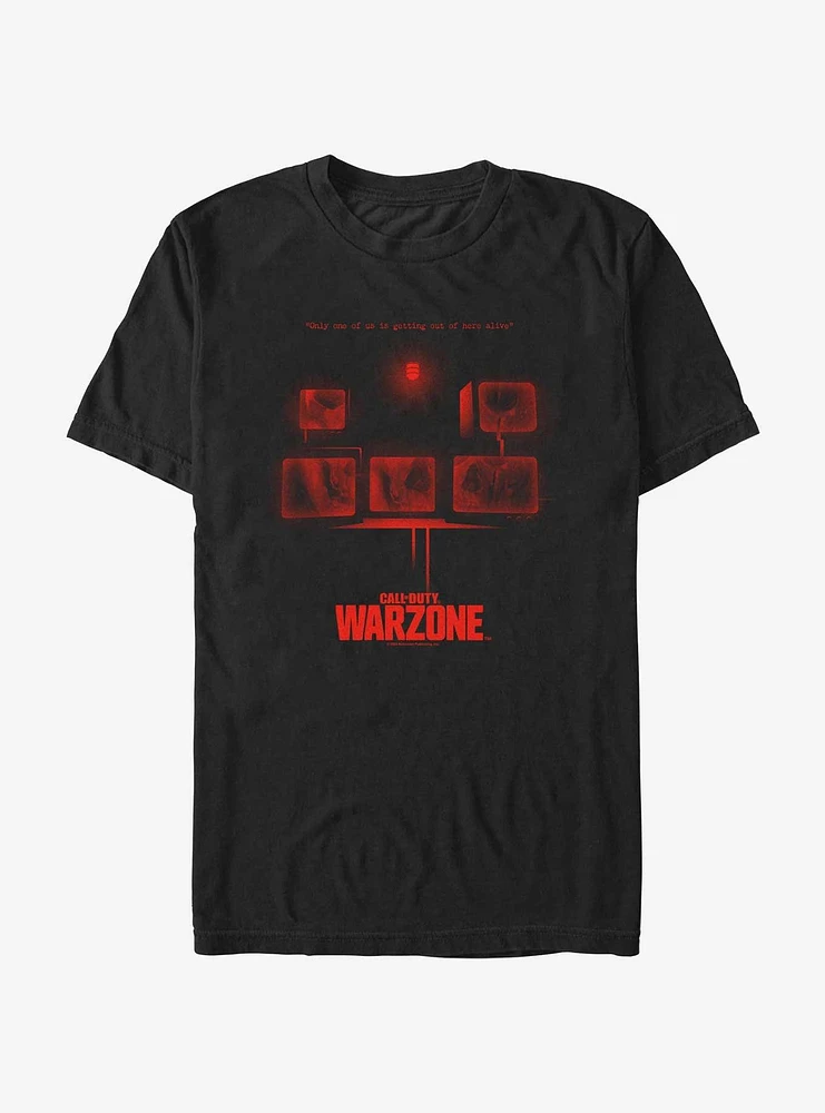 Call of Duty: Warzone Ghost Faces Televisions T-Shirt