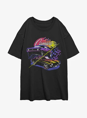 General Motors Split Cameros Womens Oversized T-Shirt