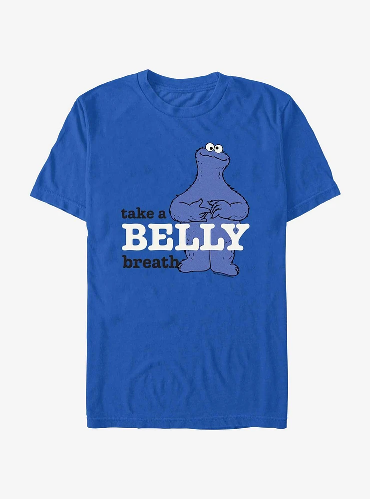 Sesame Street Cookie Monster Take A Belly Breath T-Shirt