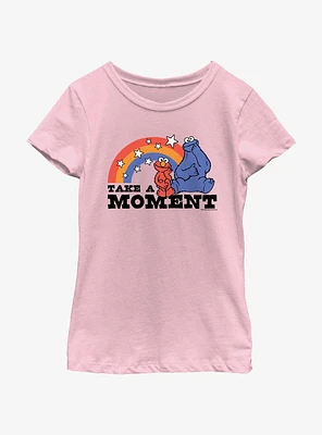 Sesame Street Take A Moment Elmo and Cookie Monster Youth Girls T-Shirt