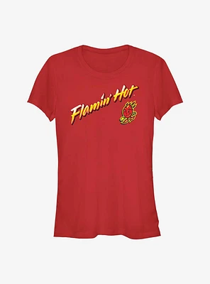 Cheetos Flamin Hot Logo Mascot Girls T-Shirt