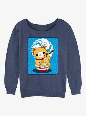 Maruchan Kitty Munch Girls Slouchy Sweatshirt