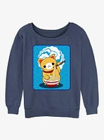 Maruchan Kitty Munch Girls Slouchy Sweatshirt