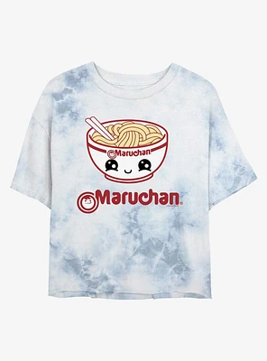 Maruchan Kawaii Baby Bowl Tie-Dye Girls Crop T-Shirt