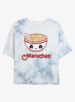 Maruchan Kawaii Baby Bowl Tie-Dye Girls Crop T-Shirt
