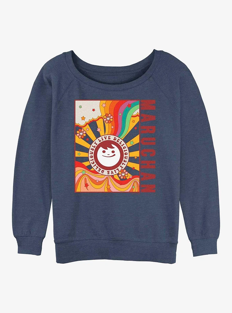 Maruchan Live Deliciously Girls Slouchy Sweatshirt