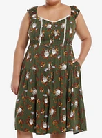 Her Universe Studio Ghibli® My Neighbor Totoro Foliage Midi Dress Plus