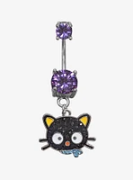 Steel Chococat Bling Navel Barbell