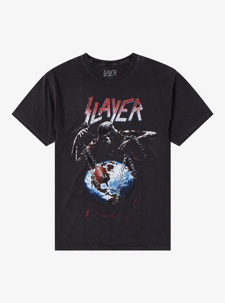 Slayer Chained World Dyed T-Shirt