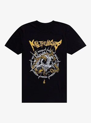 Kill The Lights Barbed Wire Skull T-Shirt
