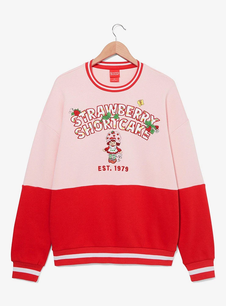 Strawberry Shortcake Portrait Panel Women's Crewneck - BoxLunch Exclusive