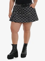 Emily The Strange Cats Pleated Skirt With Belt Plus