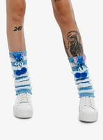 Disney Stitch Blue Stripe Leg Warmers