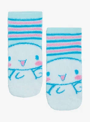 Cinnamoroll Stripe Fuzzy No-Show Socks