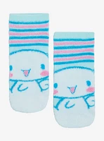 Cinnamoroll Stripe Fuzzy No-Show Socks