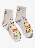 Disney Winnie The Pooh Flower Button Ankle Socks