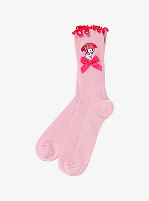 My Melody Ribbon Crew Socks