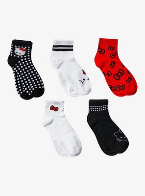 Hello Kitty Icon Ankle Socks 5 Pair