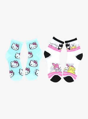 Hello Kitty And Friends Sheer Ankle Socks 2 Pair