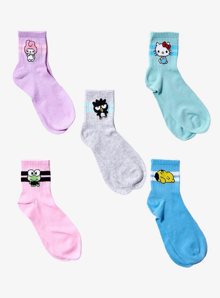 Sanrio Hello Kitty and Friends Quarter Crew Sock Set