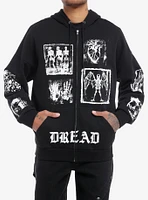 Social Collision Dread Skeleton Patches Hoodie