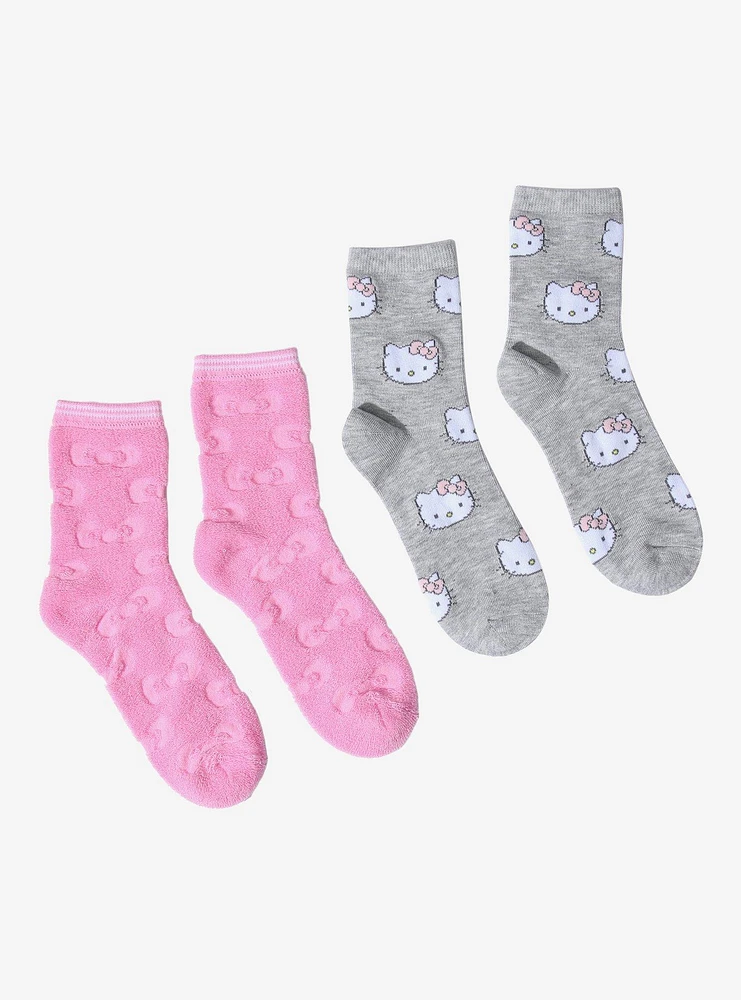 Hello Kitty Bows Crew Socks 2 Pair