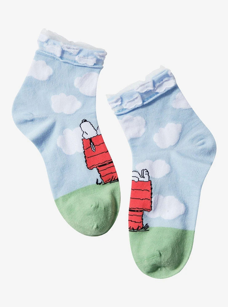 Peanuts Snoopy Clouds Ankle Socks