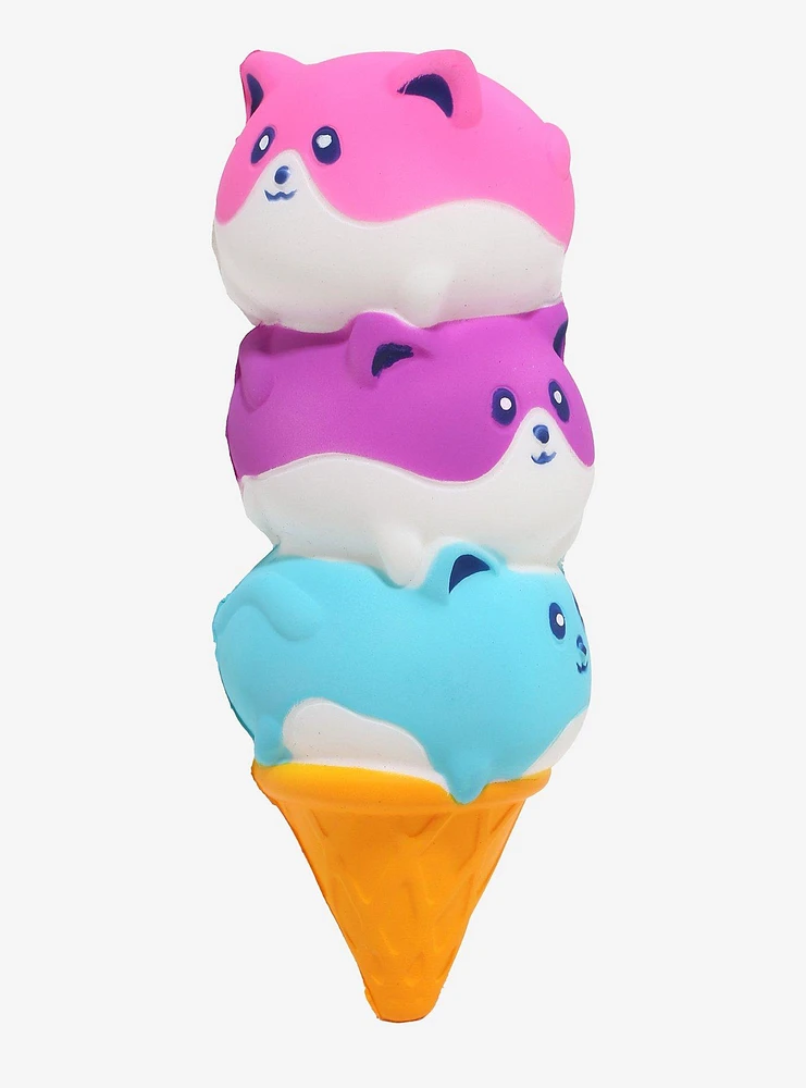 Cat Ice Cream Cone Squishy Toy