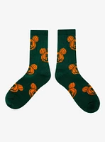 Disney Mickey Mouse Pumpkin Allover Print Crew Socks — BoxLunch Exclusive